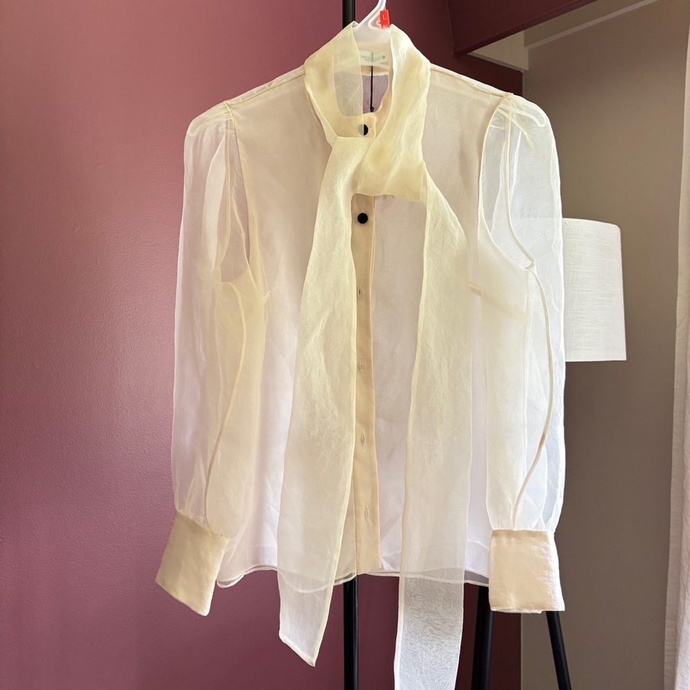 Zara White Button Down Shirt - Picture 5 of 12